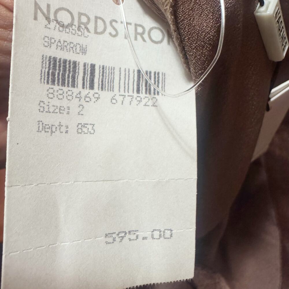 L’Agence Women’s Gavin Wide Leg Satin Pants Stretch In Sparrow Size 2 NWT - Picture 9 of 13